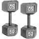 2 50 Lbs. Pair Cap Barbell Cast Iron Dumbbell Weights Full Body Workout