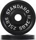 2.5 45lb Standart Classic Cast Iron Weight Plates For Strength Training, 1inch