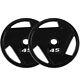 2.5 Lb 45 Lb, Cast Iron Olympic 2-inch Weight Plates, Pair