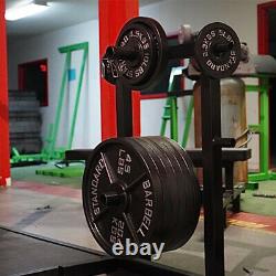 2 Barbell Olympic Weight Plates Barbell Set Cast Iron 2.5/5/10/25/35/45 lbs New