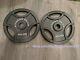 (2) New Fitness Gear 45 Lb Olympic 2 Grip Weight Plates 90 Lbs. Pounds Total