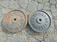 2 Vintage Weider 25 Lb Barbell Weight Plates Standard 1 Hole 50 Pounds Total