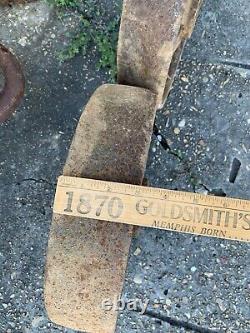 2 Vtg Matching Industrial Cart Steampunk Cast Iron 13.5 28 Lbs Each Wheels Hit