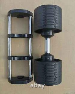 2x Adjustable Dumbbell Weights (4.4-70.5 lb / 2-32 kg) Single Sync Set Gym PAIR