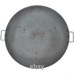 30 in Rustic Cast Iron Outdoor Raised Fire Pit Bowl Steel by Sunnydaze