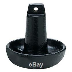 30 lb Black Vinly Coated Cast Iron Mushroom Anchor for Boats up to 24 Feet