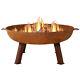 34 In Rustic Cast Iron Fire Pit Bowl With Stand By Sunnydaze