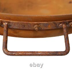 34 in Rustic Cast Iron Fire Pit Bowl with Stand by Sunnydaze