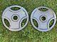 35 Lb Weight Plates Set (2x 35lb Pair) Olympic 2 Fitness Gear Free Shipping
