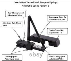 3Extra Heavy Duty Grade 1 Commercial Cast Iron Door Closer, LCN 4040XP Footprint