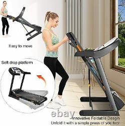 3.25HP Treadmill with Incline, 300lb Capacity Running Exercise Machine LCD NEW#