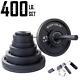 400 Lb Cast Iron Olympic Weight Set With 7ft Olympic Bar, Collars Osb400s