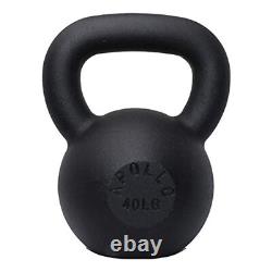 40LBS Solid Cast Iron Kettlebells Ideal for Strength Training, Building