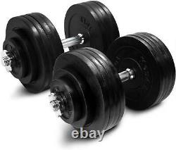 40 50 60 lbs Adjustable Dumbbell Weight Set, Cast Iron Dumbbell, Pair