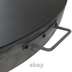 40 in Cast Iron Fire Pit Bowl with Cooking Ledge by Sunnydaze