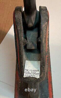 #43 Camden Land Improvement New Jersey Cast Iron Document Stamp Large 16 Lbs 15