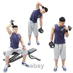 44Lbs Cast Iron Adjustable Dumbbell Set Hand Weight with Solid Dumbbell Handl