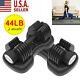 44lb Dumbbell Adjustable Weight Set Fitness Gym Home Cast Full Iron Dumbbell Usa
