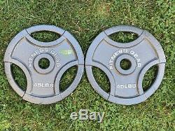 45 lb Olympic 2 Weight Plates Pair (2x 45LB) Fitness Gear FREE Shipping