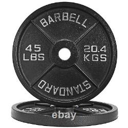 45 lb Olympic Weight Plate Pair Ships Next Day