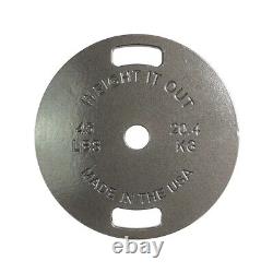45lb Thin Cast Iron Weight Plates Pair Brand New Weight It Out