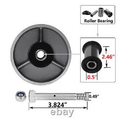4X2Heavy Duty Caster Steel Cast Iron Wheel Casters, Capacity 800-3000 LB