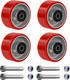 4 X 2 Caster Wheels, Heavy Duty Industrial Wheels, Polyurethane On Cast Iron W