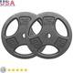 50lb Cast Iron Standard Weight Plate Set 2x25lb Strength Training Workouts New