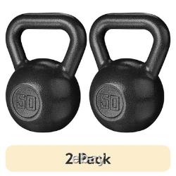 50LB Kettlebell Cast Iron Weight Strength Training Exercises Home Gym Fitness US