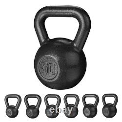 50LB Kettlebell Cast Iron Weight Strength Training Exercises Home Gym Fitness US