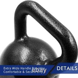 50LB Kettlebell Cast Iron Weight Strength Training Exercises Home Gym Fitness US