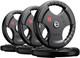 50lb Olympic Weight Plate 2 Rubber Coated Cast Iron Barbell Gym Training