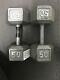 50 Lbs Cast Iron Hex Dumbbells Pair. Same Shipping Day