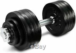 52.5lb total Adjustable Dumbbell with Cast Iron Weights YES4ALL Bowflex IN HAND