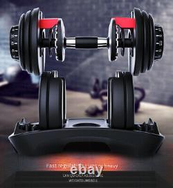 52.5lbs Dumbbell Adjustable Weight Men's Fitness Equipment Weight Lifting Gym US