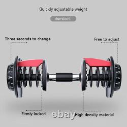 52.5lbs Dumbbell Adjustable Weight Men's Fitness Equipment Weight Lifting Gym US