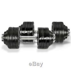 52. Lbs Adjustable Dumbbells Pair (Total 105 Lbs) Hand Weights Home Gym Exercise