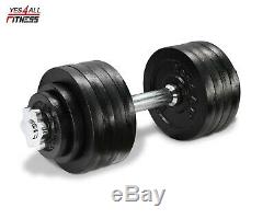 52. Lbs Adjustable Dumbbells Pair (Total 105 Lbs) Hand Weights Home Gym Exercise