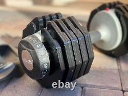 55-lb Adjustable Dumbbell Weight Range of 5-to-55 lbs with Safety Lock