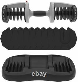 55-lb Adjustable Dumbbell Weight Range of 5-to-55 lbs with Safety Lock