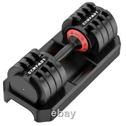 5-Levels 6.6 to 44 lbs Adjustable Dumbbells Speedy Handle Gym Men/Women