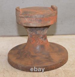 60 lb cast iron vise or anvil stand collectible blacksmith tool base early part