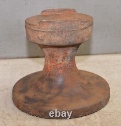 60 lb cast iron vise or anvil stand collectible blacksmith tool base early part