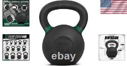 62 LB Non-Slip Cast Iron Kettlebell with Comfortable Grip for Versatile Training
