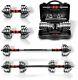 66lb Dumbells Pair Gym Weights Dumbbell Body Building Free Weight Set Adjustable