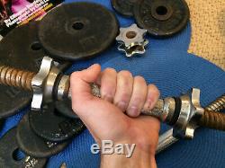 66 LB Adjustable Cast Iron Dumbbell Weight Set