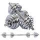 66lb Weight Dumbbell Set Adjustable Fitness Gym Home Cast Full Iron Steel Plates