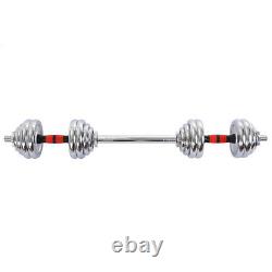 66lb Weight Dumbbell Set Adjustable Fitness GYM Home Cast Full Iron Steel Plates