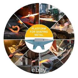 66lbs Iron Anvil Blacksmith Cast Iron Long Round Horn Metal Forging Hardy Hole