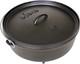 6 Quart Pre-seasoned Cast Iron Camp Dutch Oven With Lid Dual Handles Use In